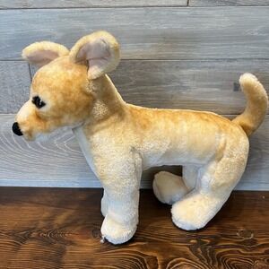 Chihuahua Dog Plush Melissa & Doug Realistic Stuffed Animal Toy Stands 13"